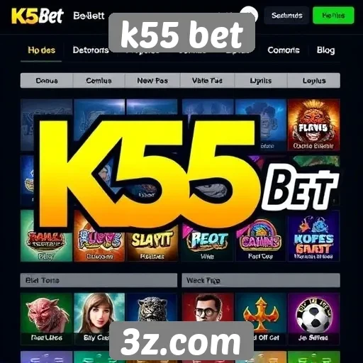 K55 Bet análise das opções de jogos disponíveis