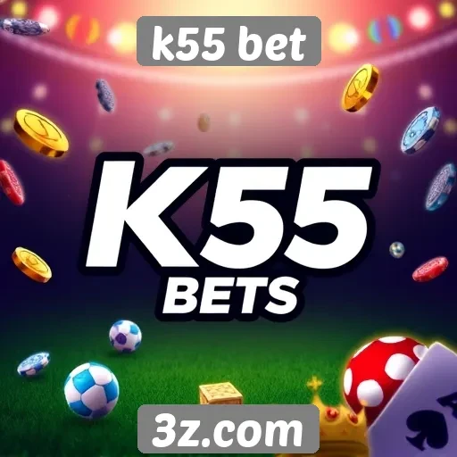 Variedade de jogos disponíveis na k55 bet